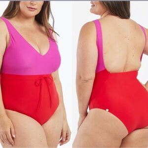 Summersalt Pink and Red One Piece Swimsuit